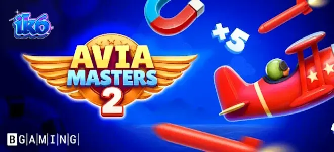 Interface do jogo Aviamasters 2 com elementos de aviação e boosters