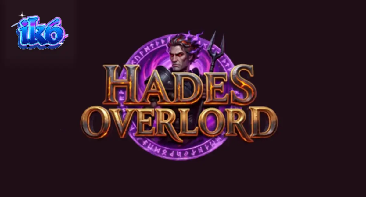 Cena atmosférica do slot Hades Overlord com elementos da mitologia grega e fogo